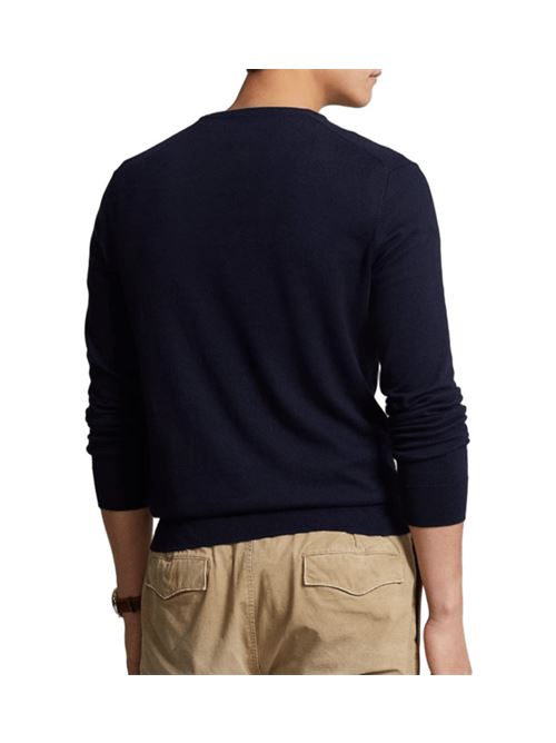 maglia uomo girocollo cotone navy hunter POLO RALPH LAUREN | 710684957001
